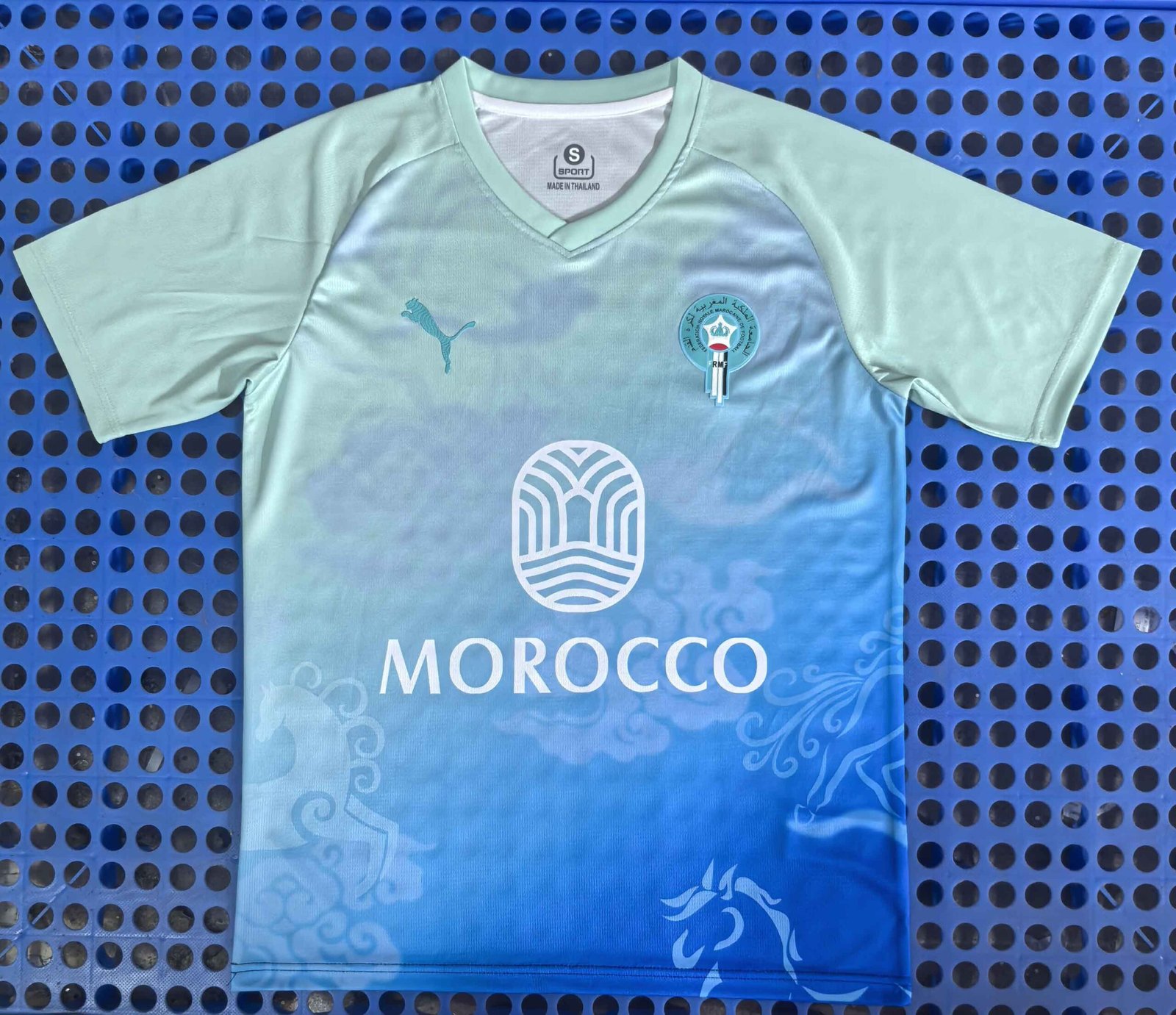 Moroccan gradient color cloud version jersey