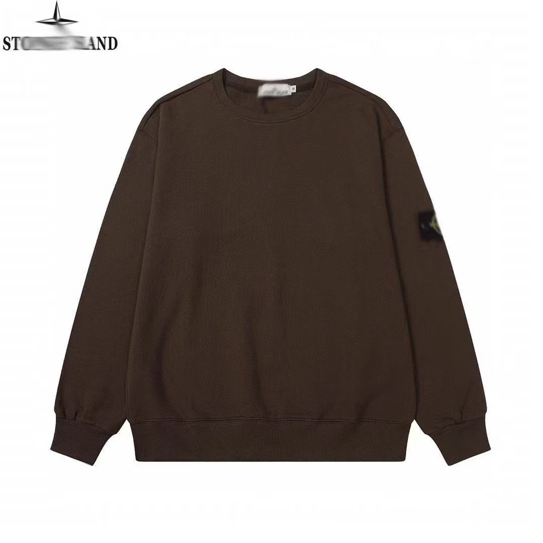Solid Color Round Neck Long Sleeves T Shirt - Image 10