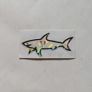 Laser shark sticker