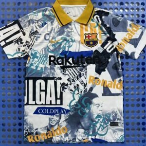 Barcelona's Ronaldinho graffiti version jersey