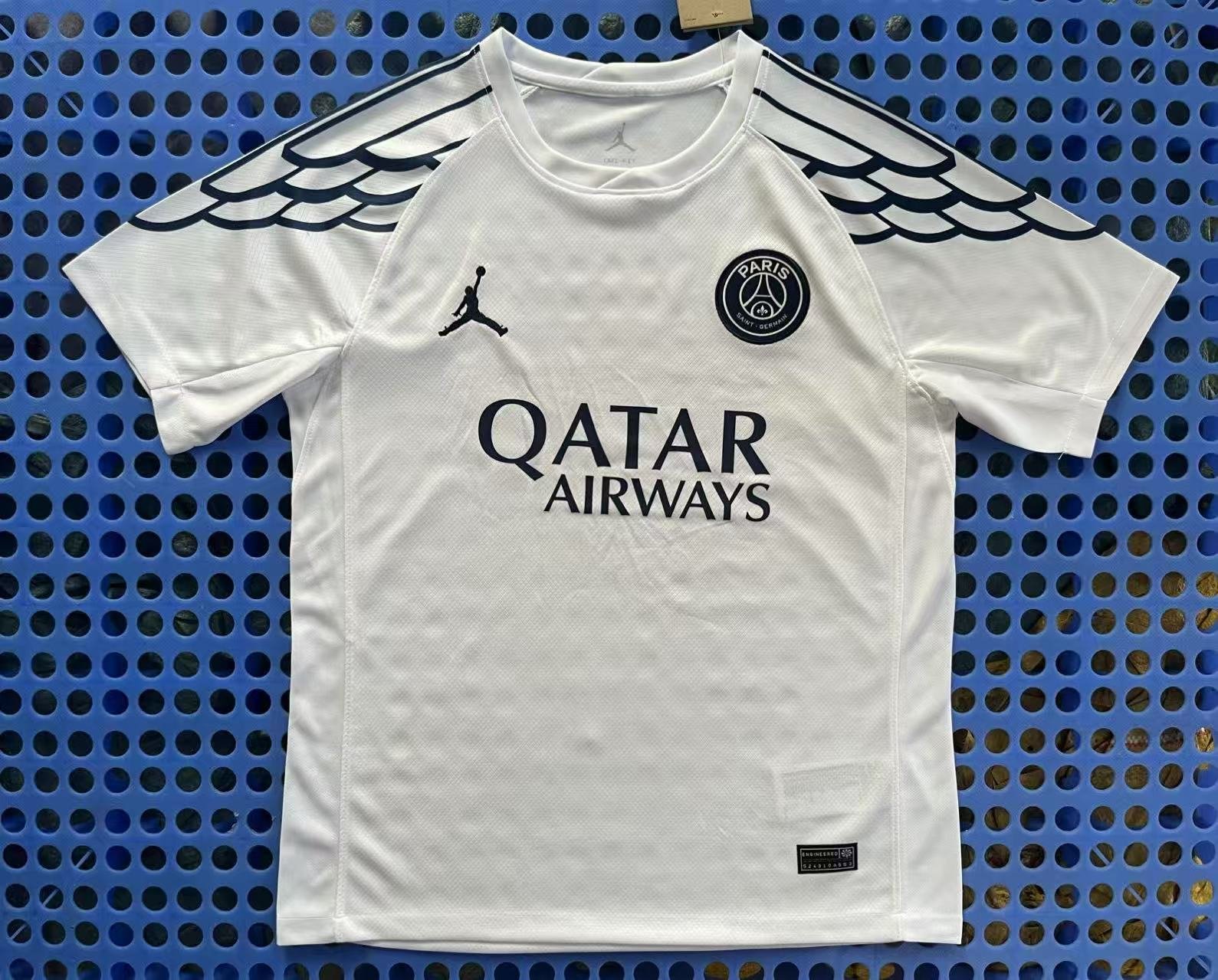 Paris Saint-Germain's white jerseys