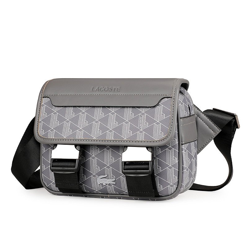 Gray Lacoste Crossbody Bag - Image 2