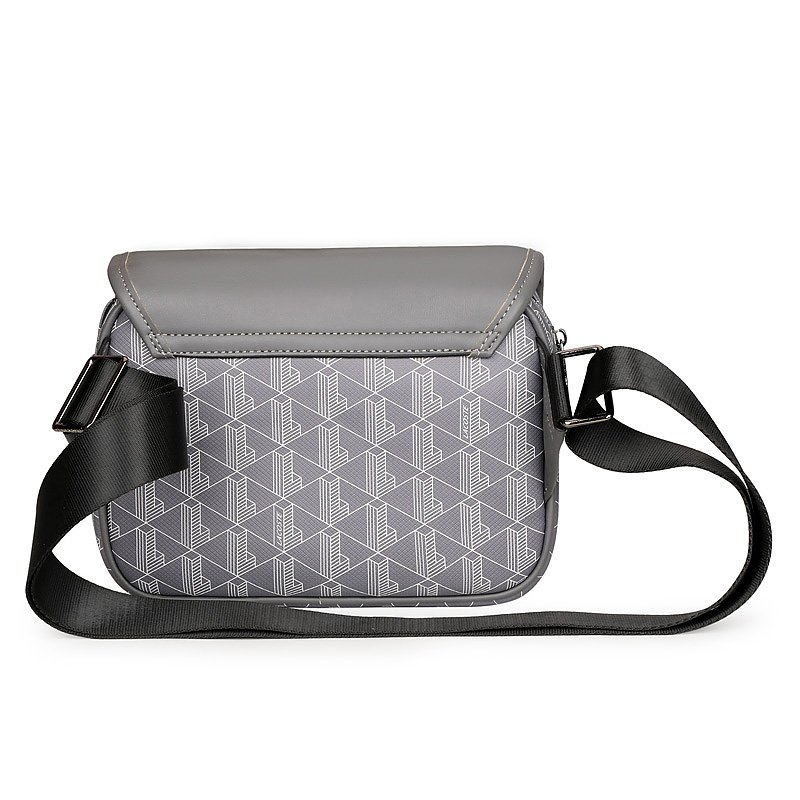 Gray Lacoste Crossbody Bag - Image 4