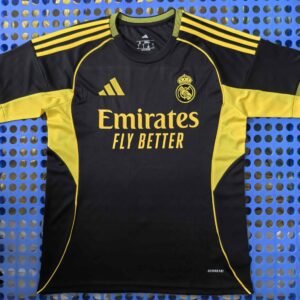 Real Madrid's black and yellow special edition jersey