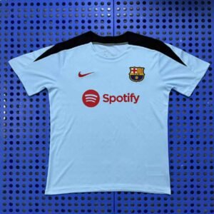 Barcelona's light blue training jersey