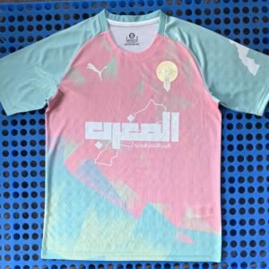 Moroccan pinkish-green gradient jersey