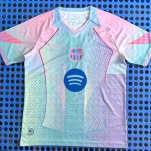Barcelona concept version gradient pinkish-green jersey