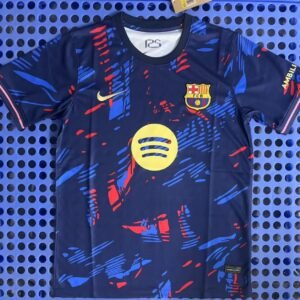 Barcelona's colorful training jersey