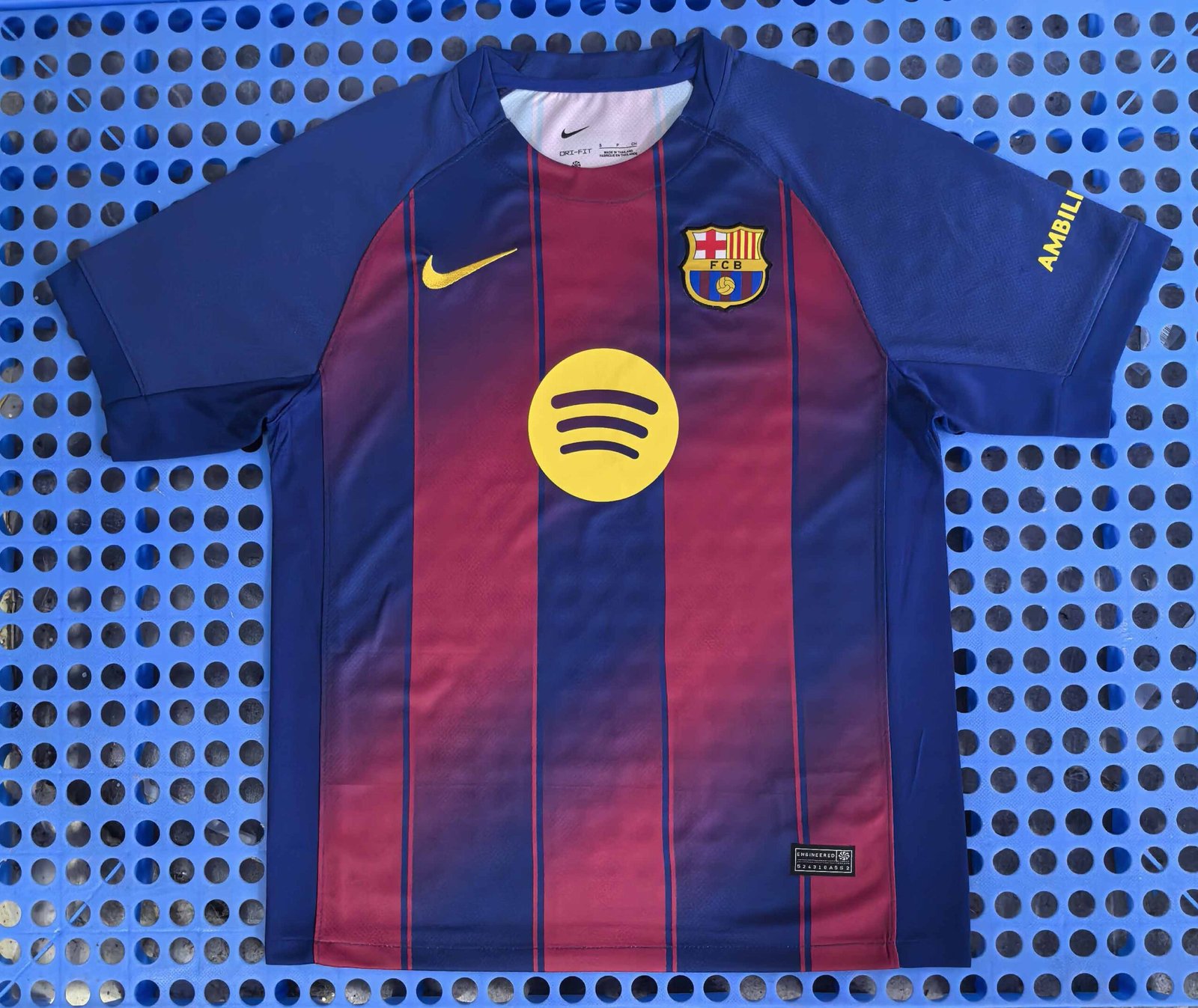 Barcelona's home jersey