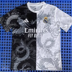 Real Madrid's black and white special edition jersey