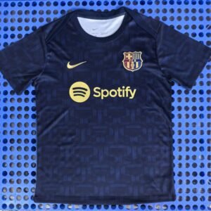 Barcelona's navy blue training jersey