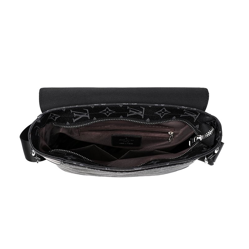 Black Flower and Black Checkered Single-shoulder Bag - Image 2