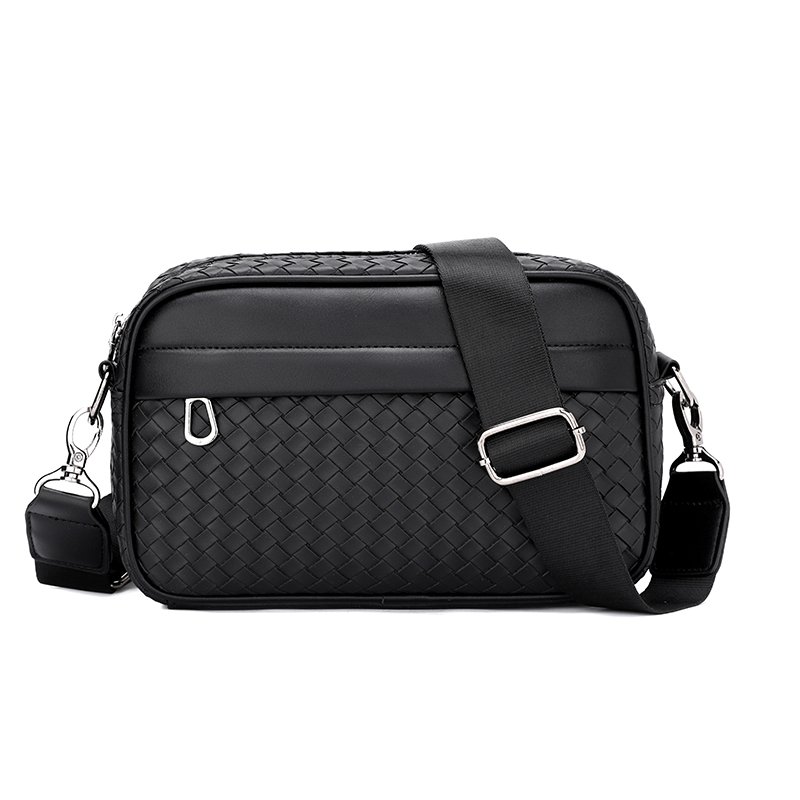 Woven men's single-shoulder crossbody bag