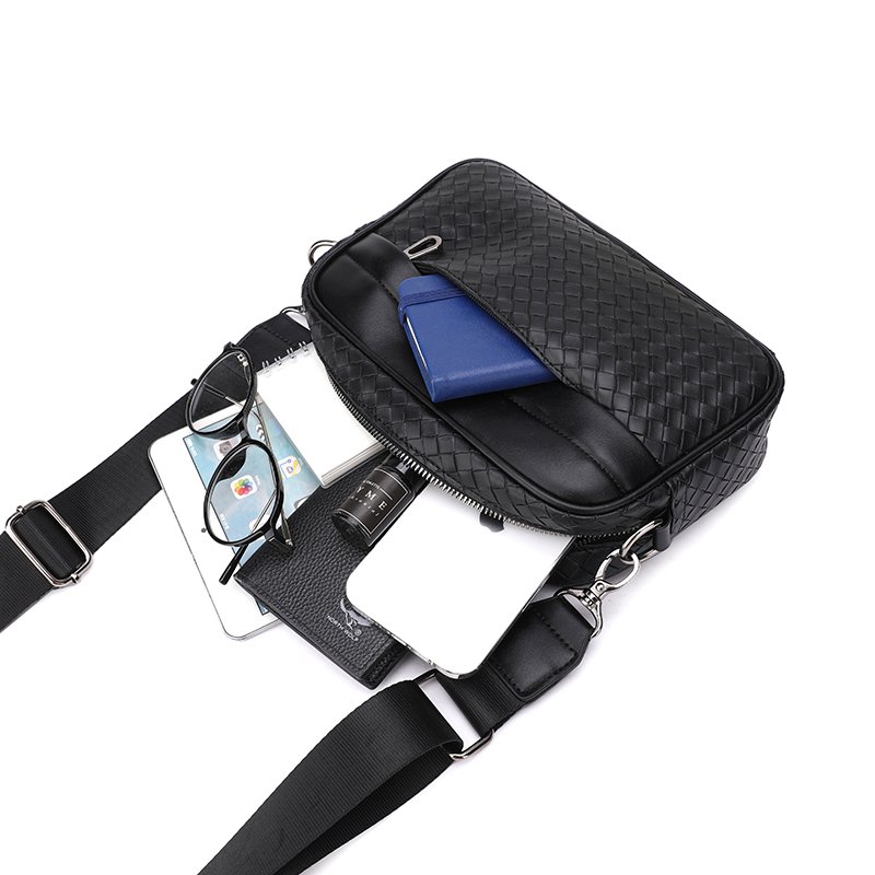 Woven men's single-shoulder crossbody bag - Image 8