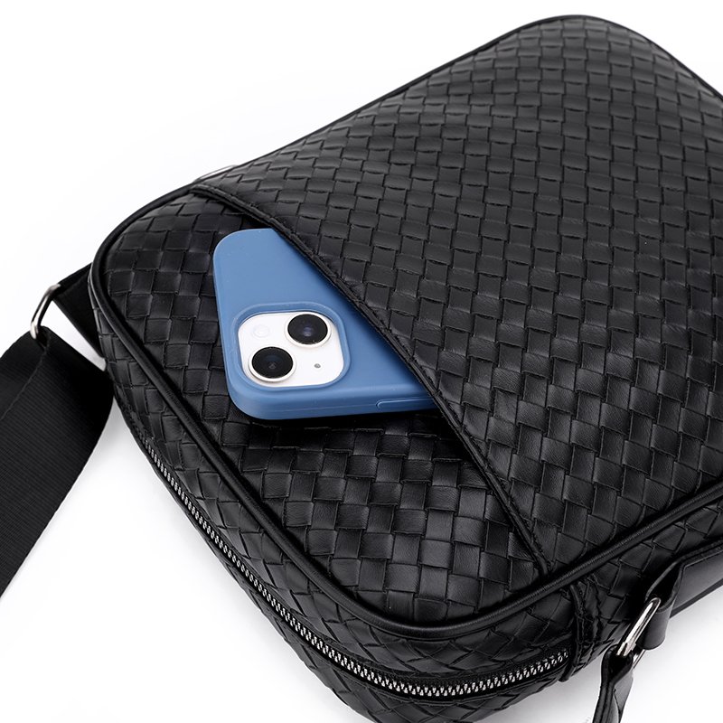 Woven men's single-shoulder bag - Image 6