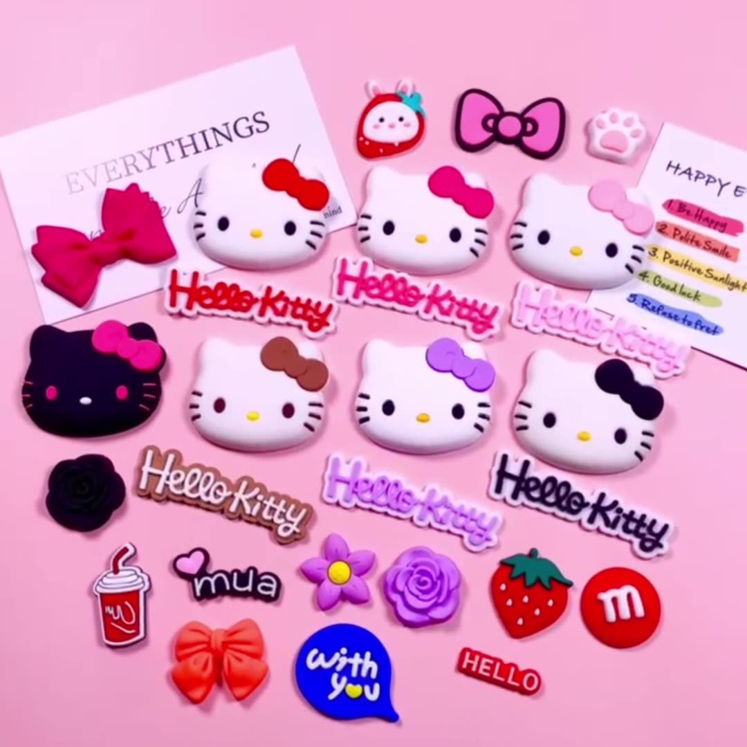 Hollekitty cat head soft rubber accessories diy phone case decoration - Image 2