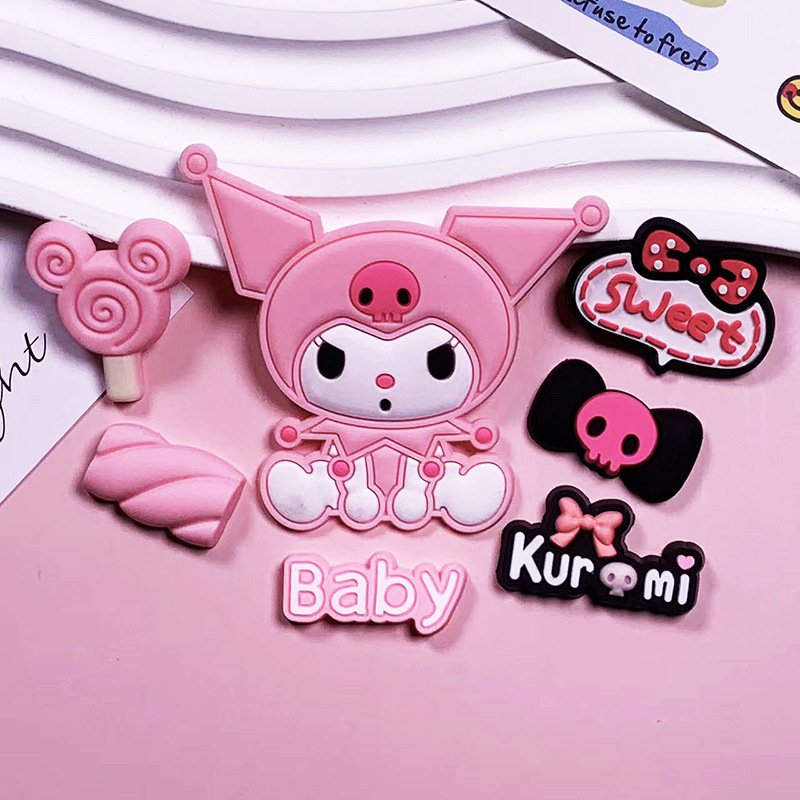 Kulomi Cartoon Soft Rubber Accessory Diy Phone Case Charm - Image 4