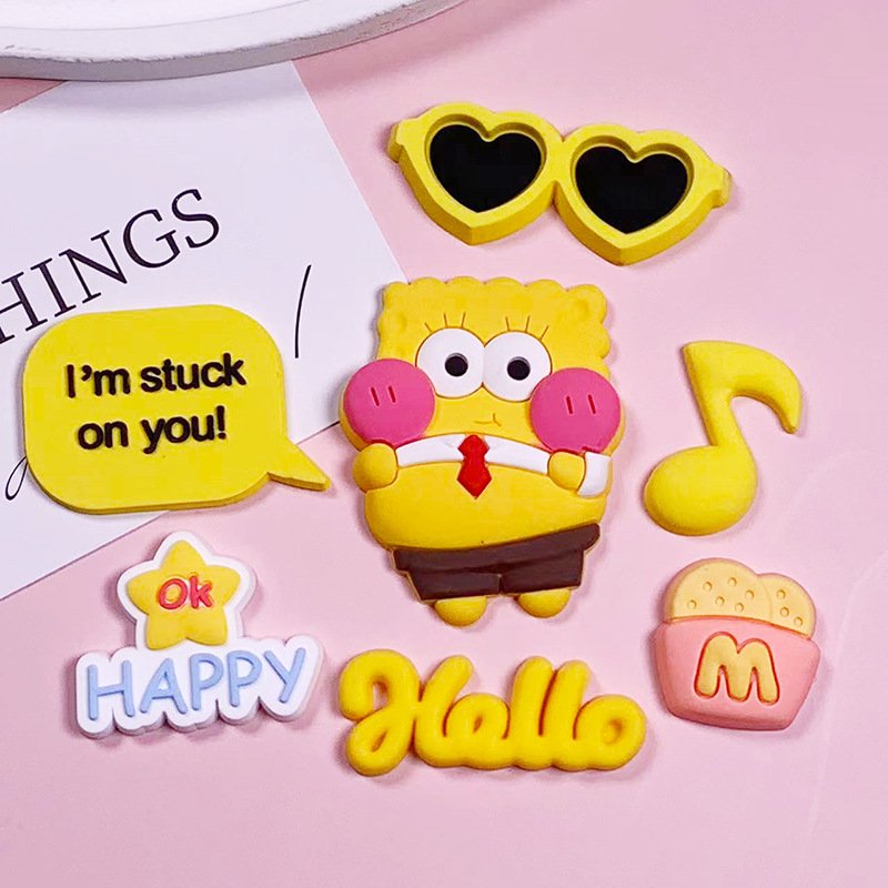 Spongebob Pie Big Star Crocs soft rubber Patch DIY accessory - Image 4