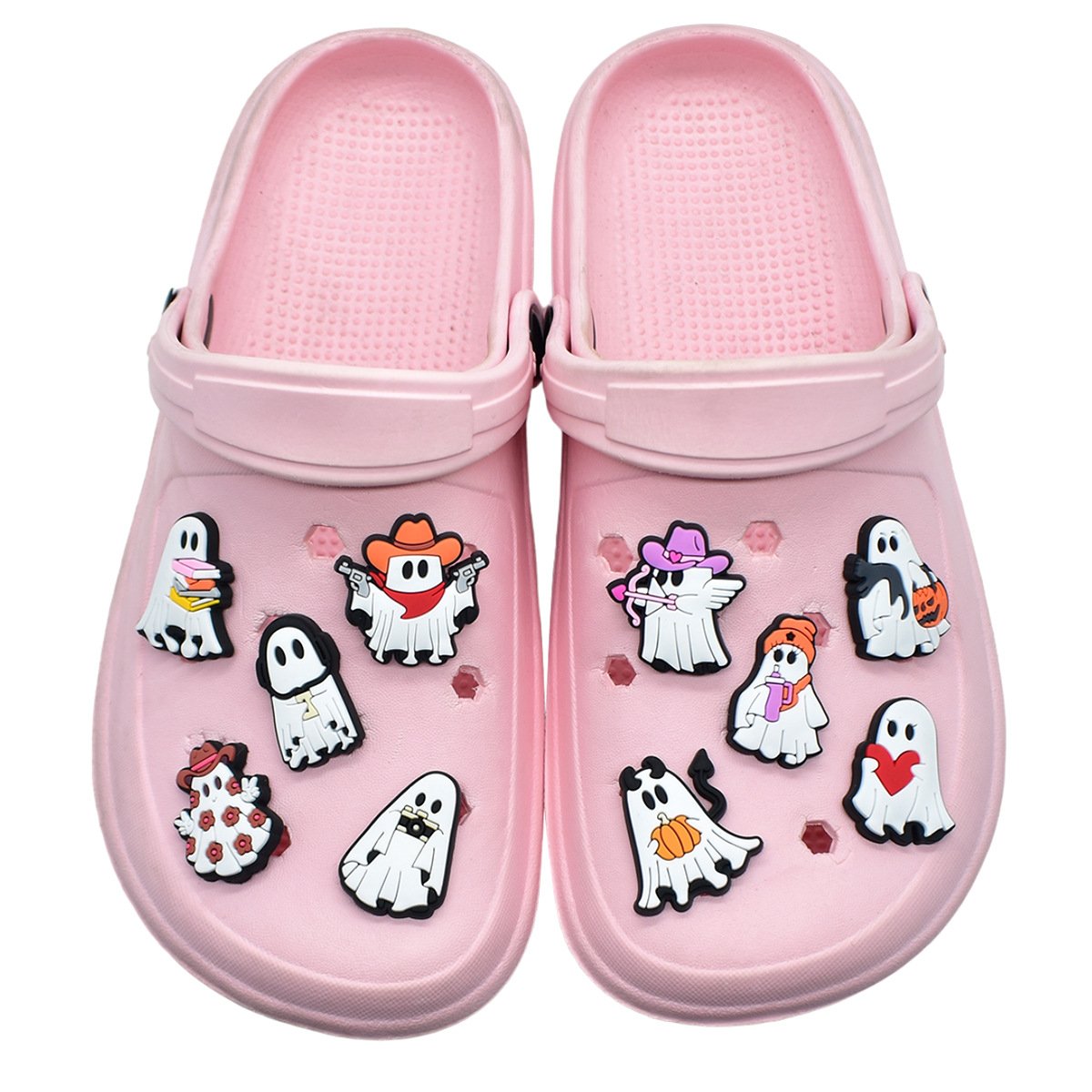 Halloween series White ghost Crocs Accessories - Image 3