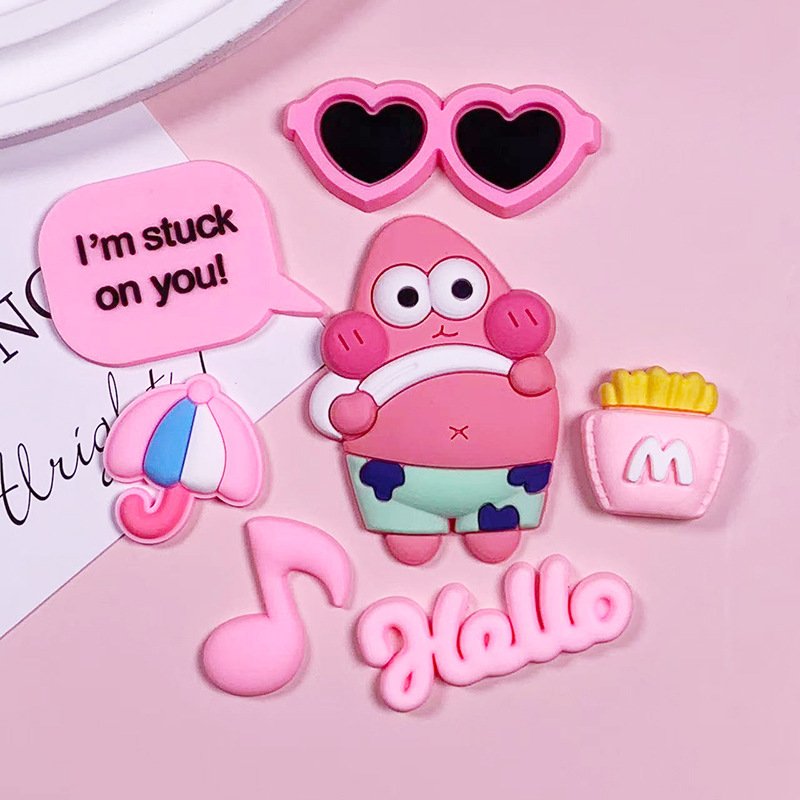 Spongebob Pie Big Star Crocs soft rubber Patch DIY accessory - Image 3