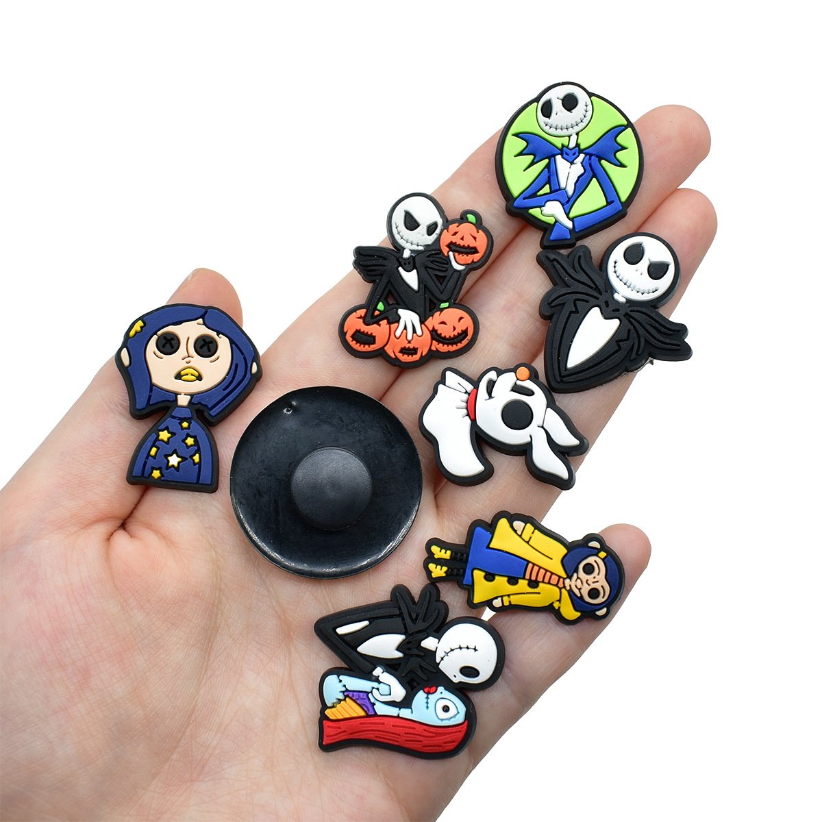 Halloween Series Ghost Mom Shoes Flower Crocs Charms - Image 2