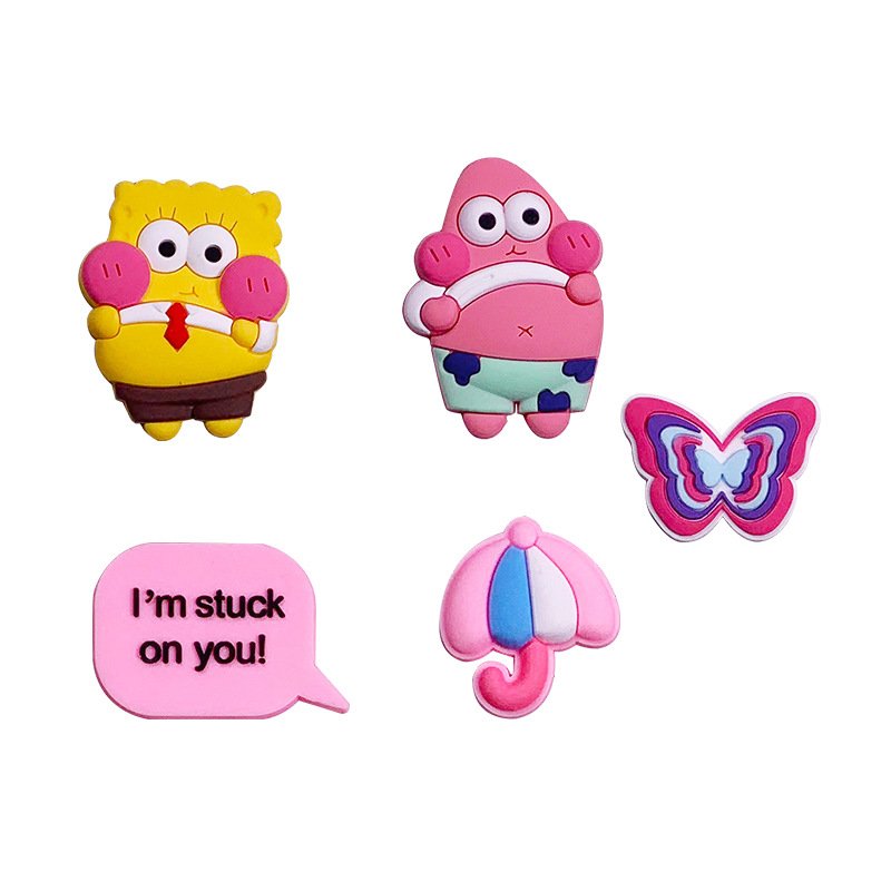 Spongebob Pie Big Star Crocs soft rubber Patch DIY accessory - Image 2