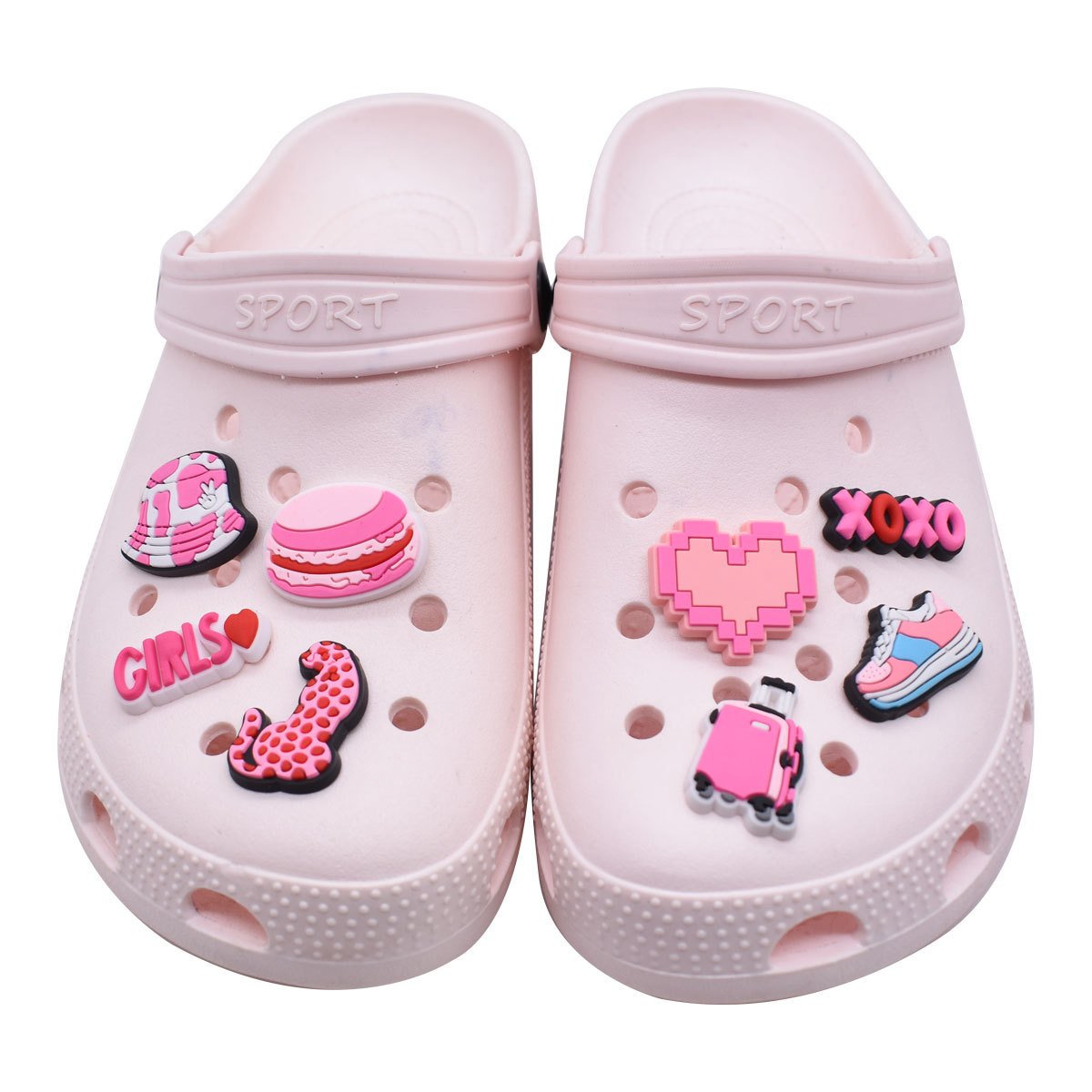 Pink girl Crocs DIY shoe accessories Party decoration - Image 2