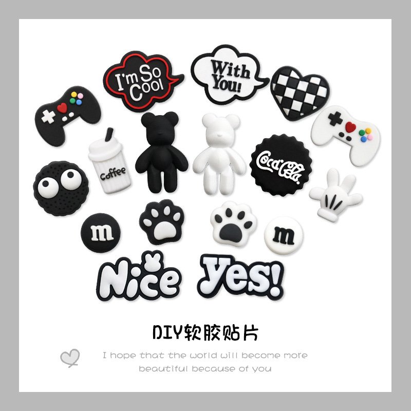 Violent Bear PVC Soft Rubber Accessory Phone Case DIY Patch - Image 2