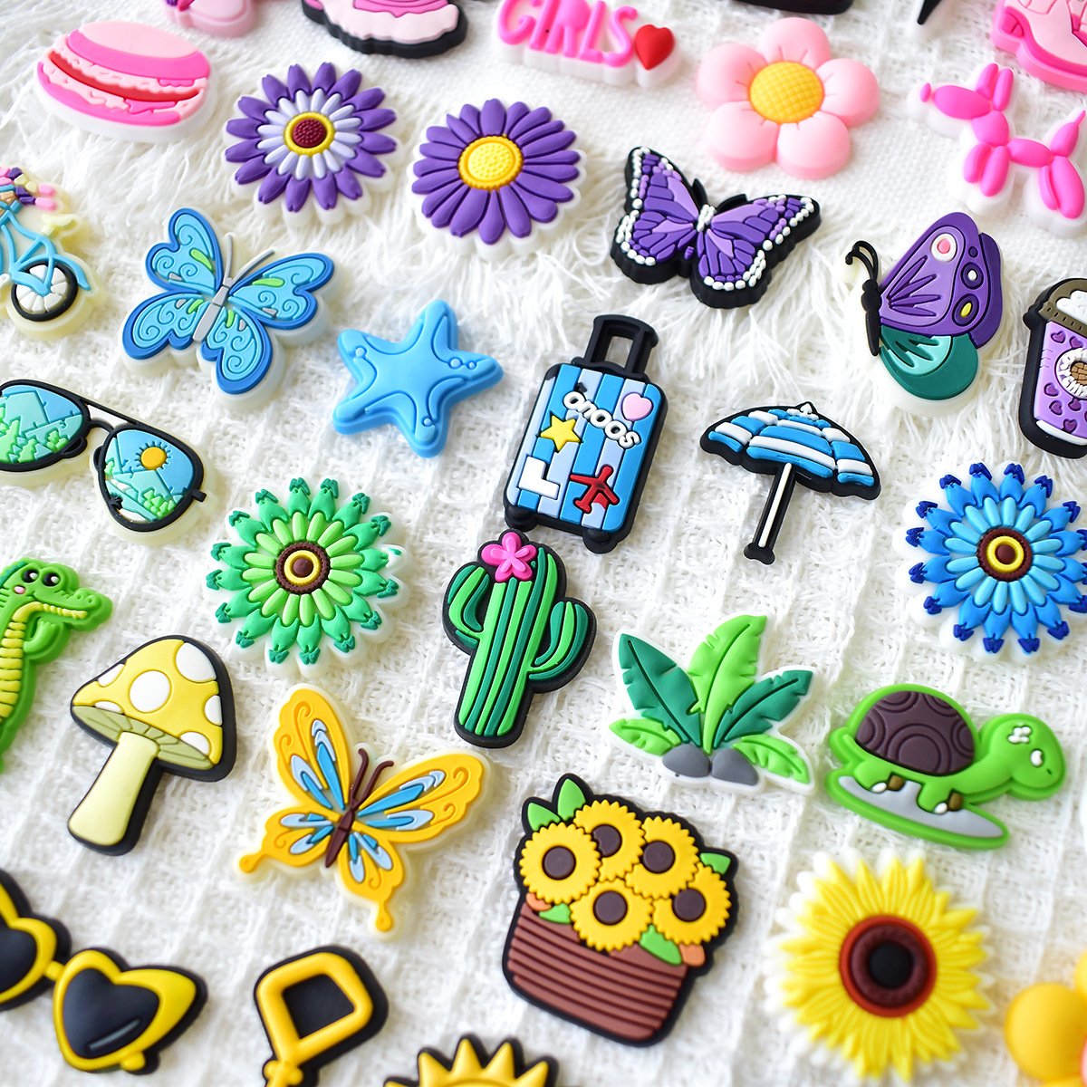 Colorful Series Shoe Flower PVC Soft Rubber DIY Decoration - Image 3