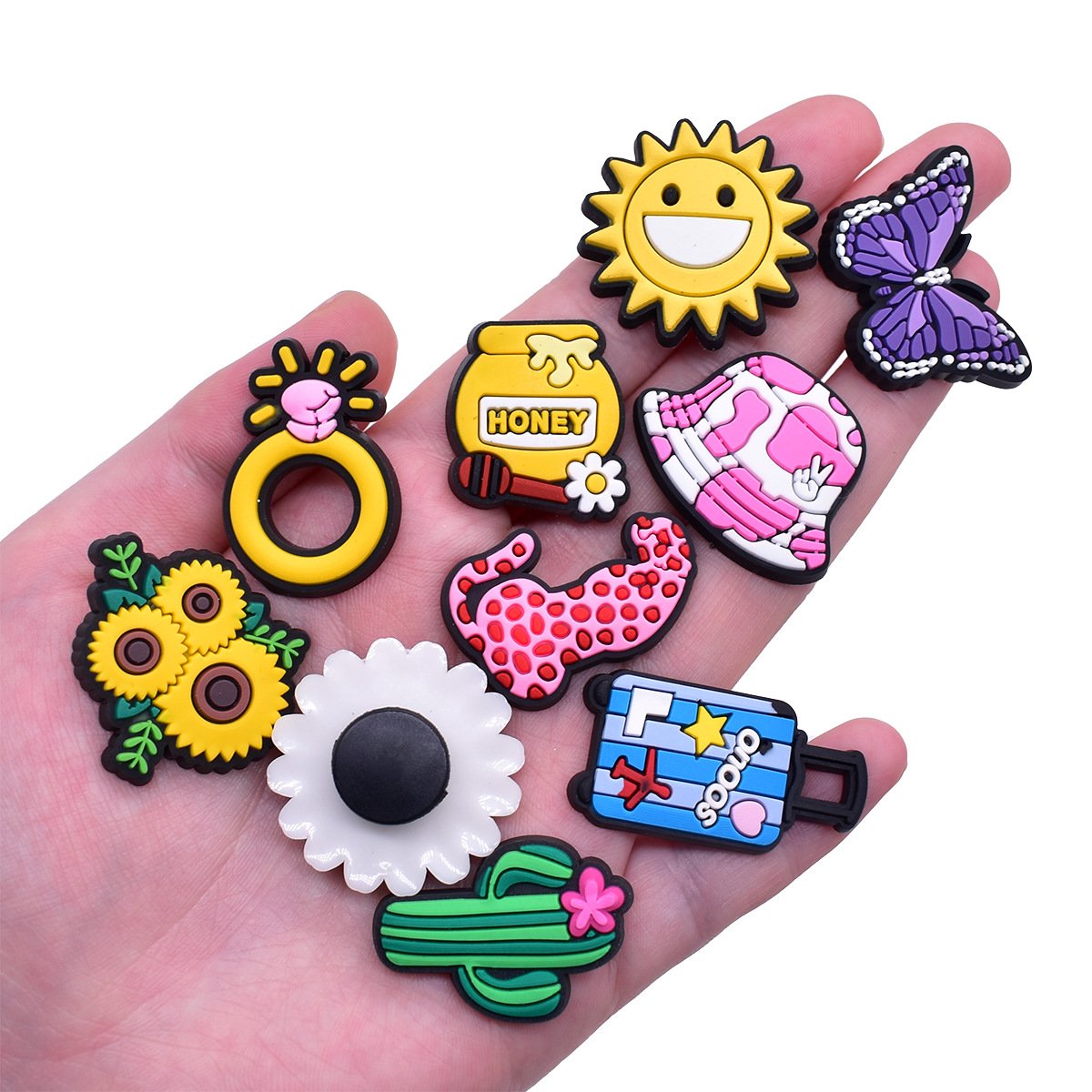 Colorful Series Shoe Flower PVC Soft Rubber DIY Decoration - Image 2