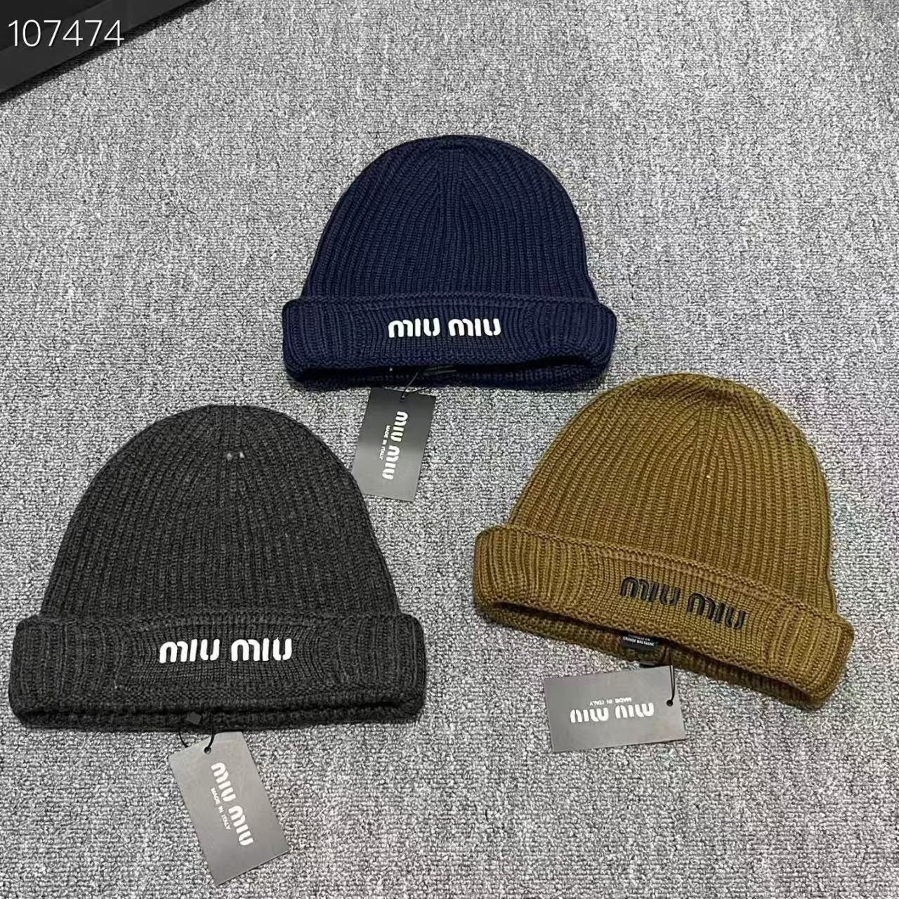 miu miu knitted cap