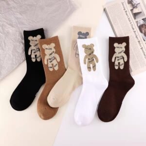 cartoon bear socks