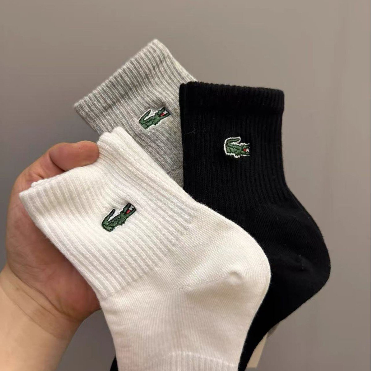 Sports sweat-absorbing crocodile business cotton socks - Image 3