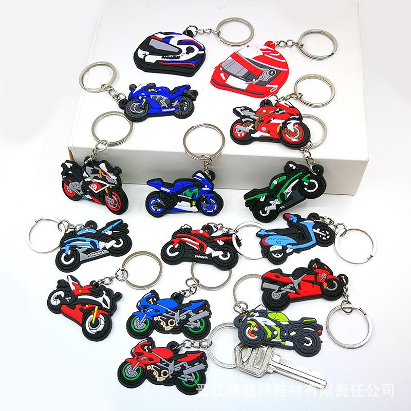 Motorcycle PVC Keychain Pendant - Image 2