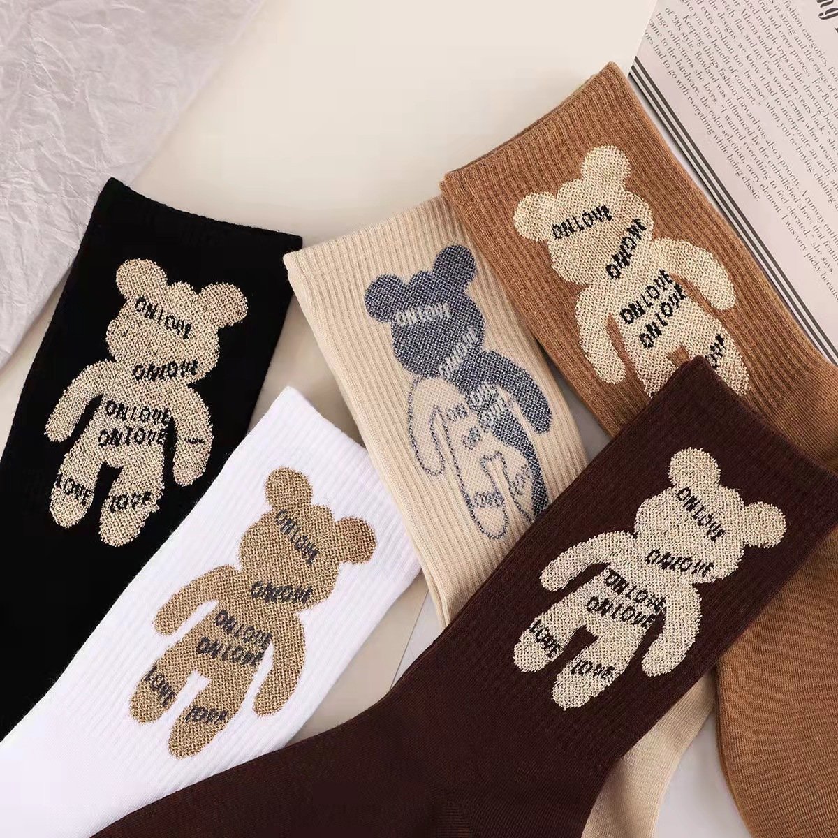 cartoon bear socks