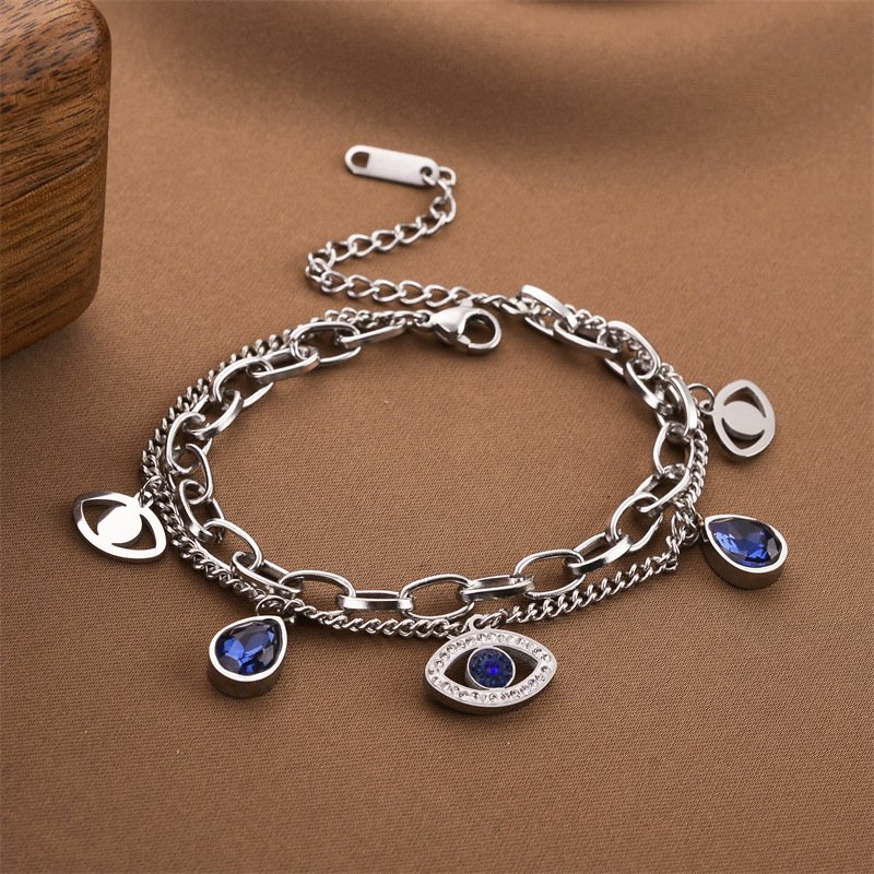 Devil's Eye Female titanium steel bracelet - Image 3