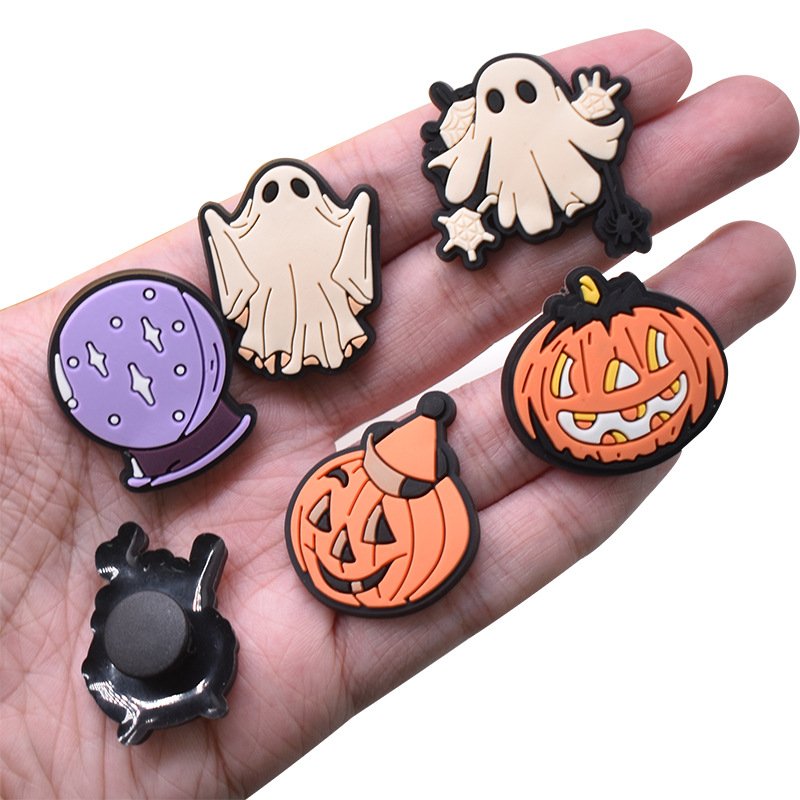 Halloween Series Crocs Charm Cartoon Ghost diy shoes decorative accessories - Image 3