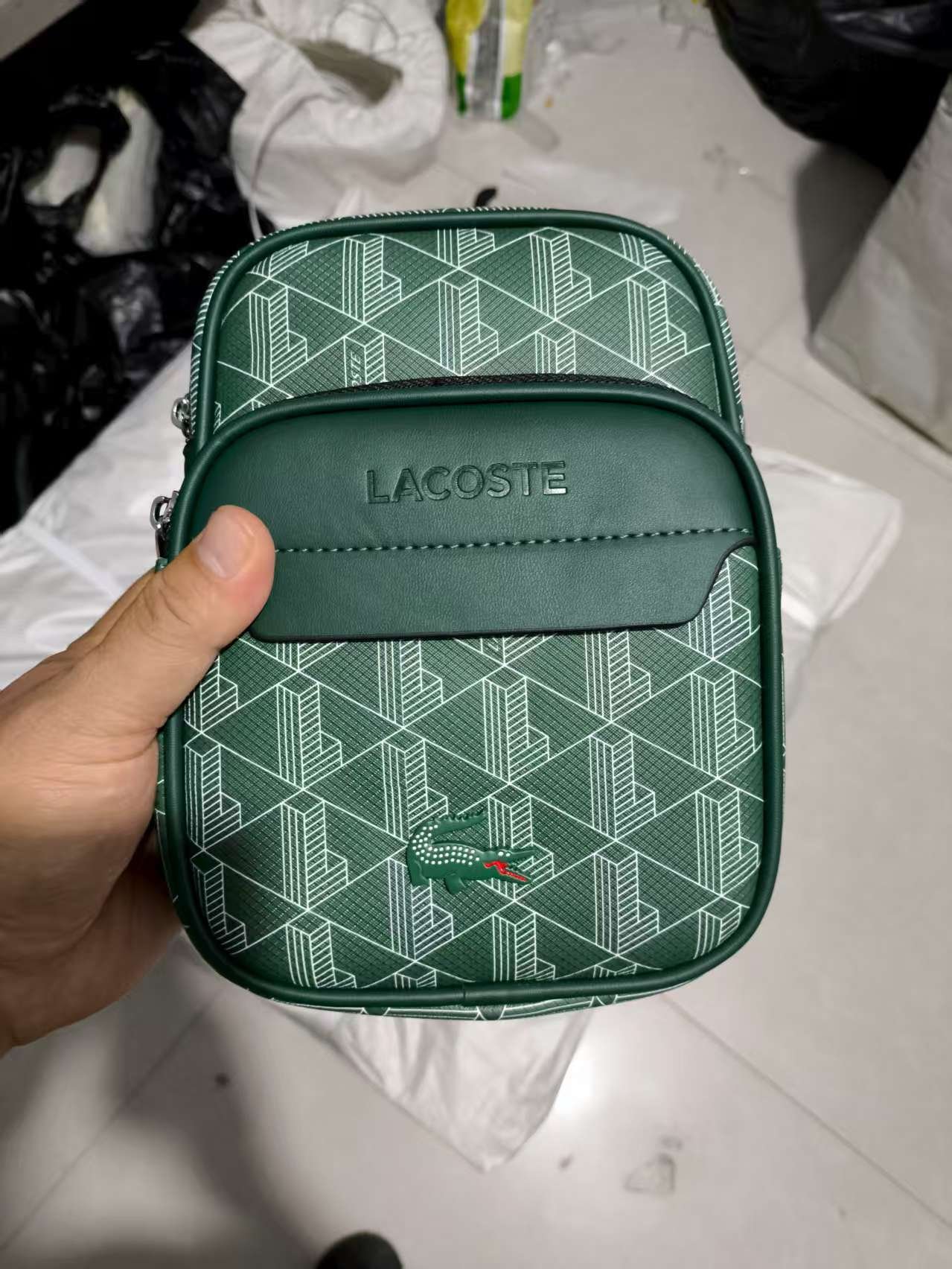Lacoste Crossbody PU Bag - Image 3