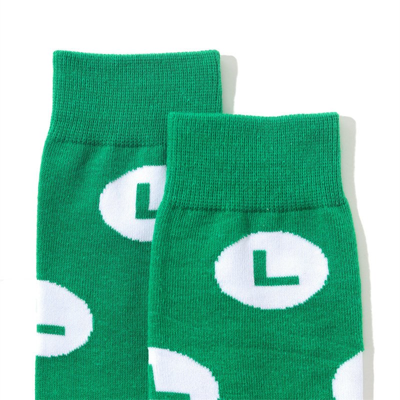 Mario Cartoon Personalized men's and women's socks - Image 3