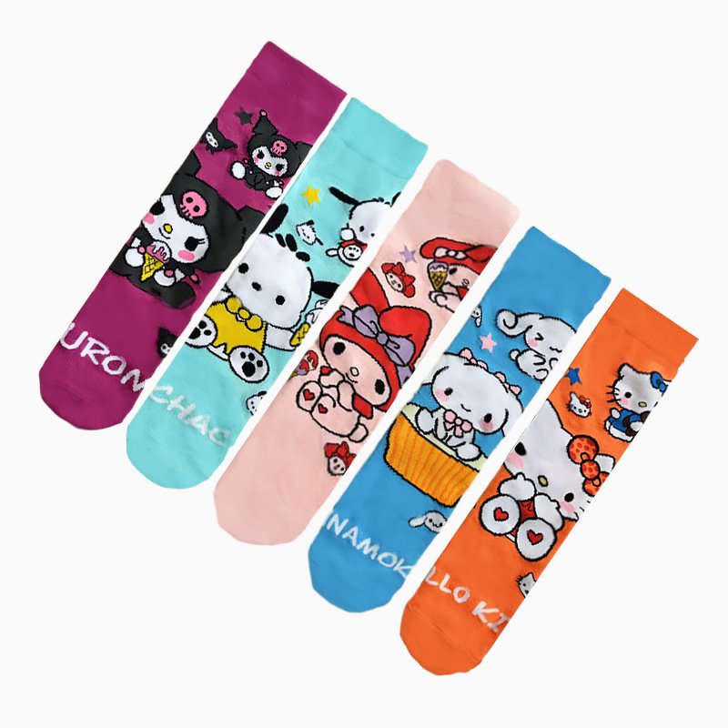 Anime cartoon kitty Kuromi Trendy Socks - Image 3