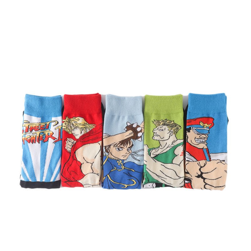 Street Fighter game series cartoon mid-calf socks Street fighting Anime Socks - Image 5
