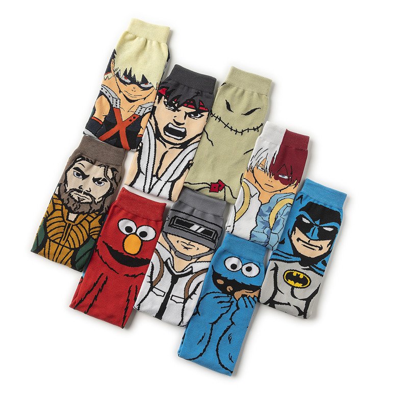 Hero Academy Cartoon Socks Mid-length Business Men's Socks - Image 5
