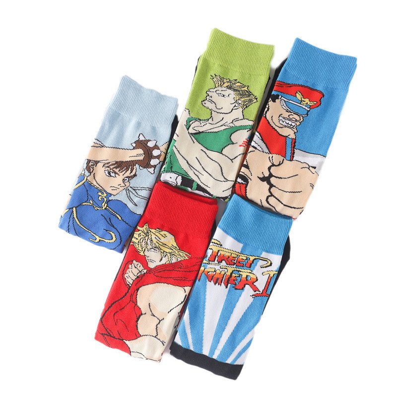Street Fighter game series cartoon mid-calf socks Street fighting Anime Socks - Image 4