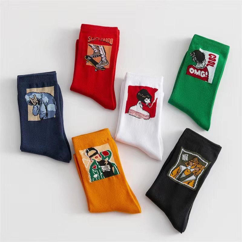 Men's and Women's Mid-calf Cotton Socks - Image 6