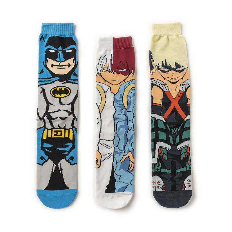 Hero Academy Cartoon Socks Mid-length Business Men's Socks - Image 3