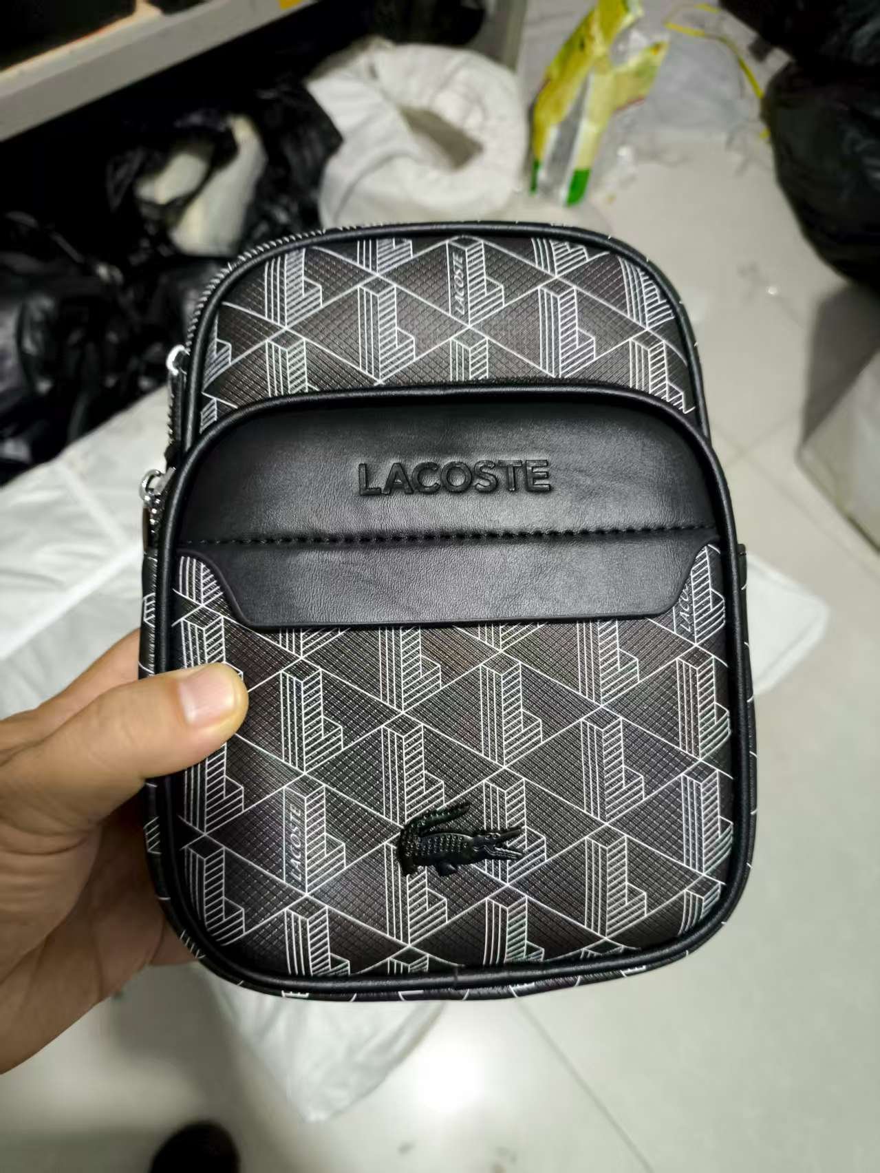 Lacoste Crossbody PU Bag - Image 5