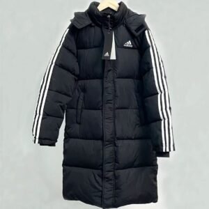 Long thick cotton-padded jacket