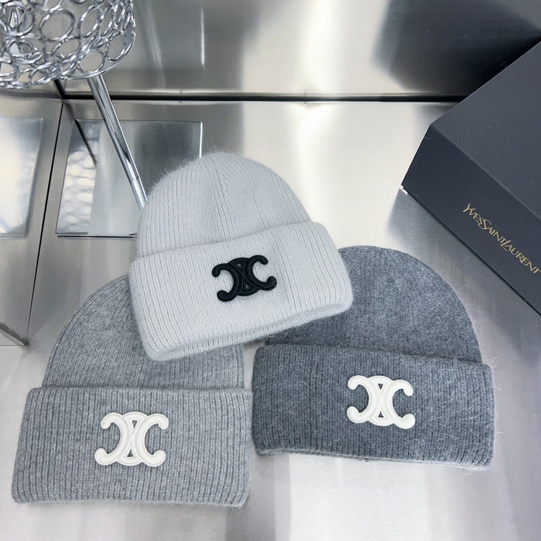 Arc de Triomphe Warm knitted woolen cap - Image 4