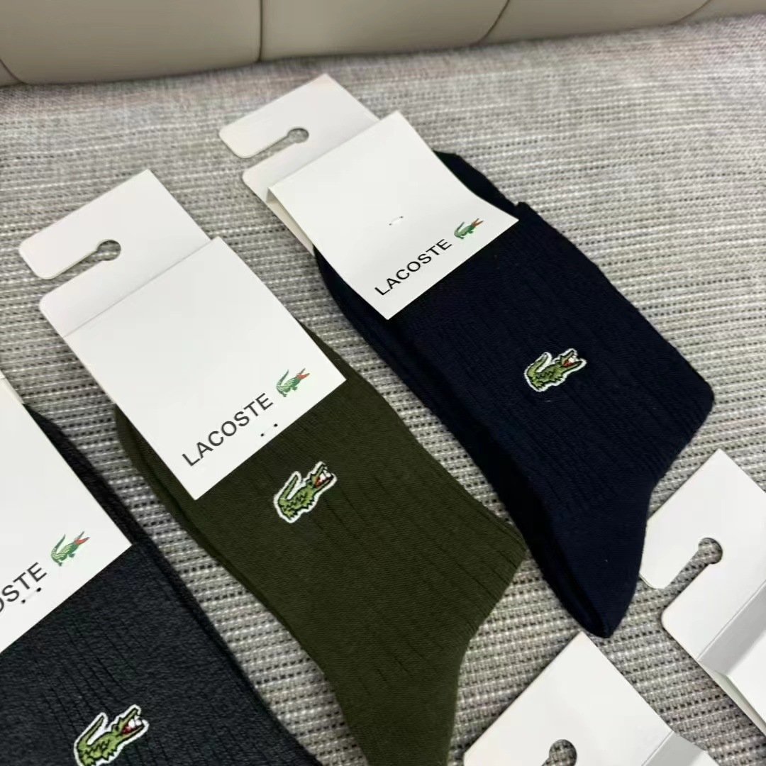 Crocodile Men's autumn winter sports sweat-absorbing cotton socks - Image 3
