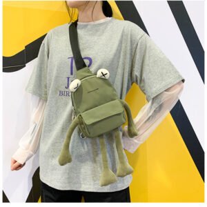 Cute big frog crossbody bag